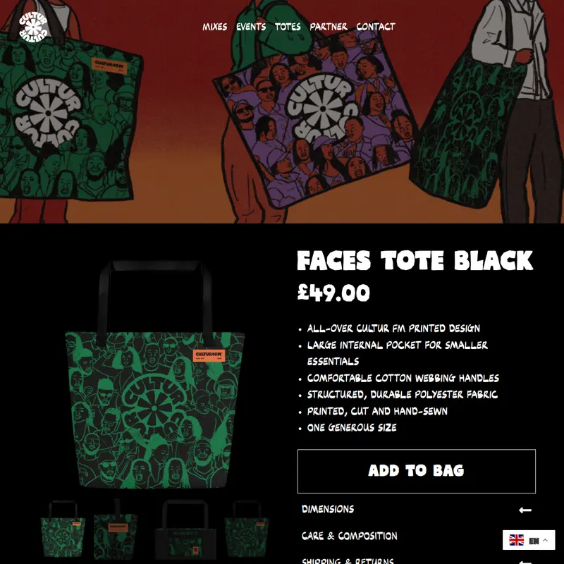 CULTUR FM Totes