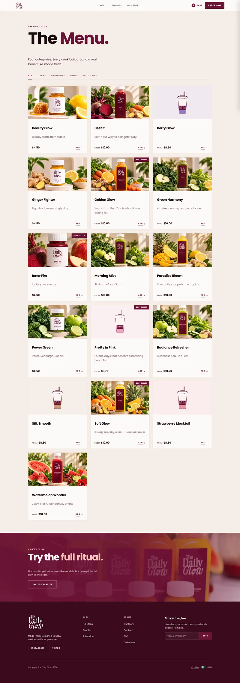 DailyGlowBar